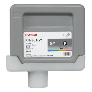 New, Pre-Owned - Canon PFI-301GY Standard-Yield Gray Ink Cartridge, 1495B001AA