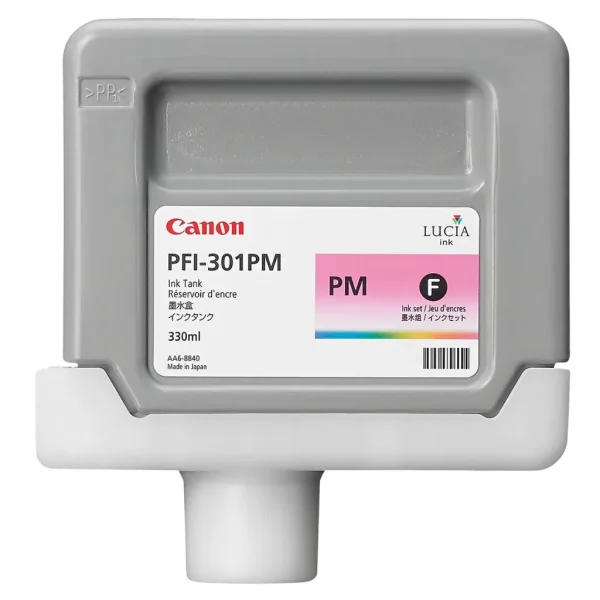 New, Pre-Owned - Canon PFI-301PM Standard-Yield Photo Magenta Ink Cartridge, 1491B001AA