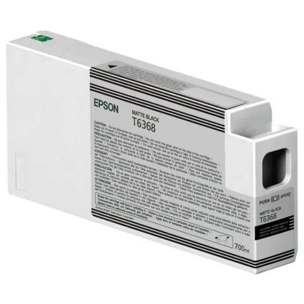 New, Pre-Owned - Epson T636 Standard-Yield Matte Black Ink Cartridge, T636800