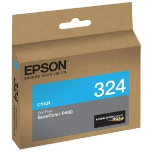 New, Pre-Owned - Epson 324 Standard-Yield Cyan UltraChrome HG2 Ink Cartridge, T324220