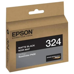 New, Pre-Owned - Epson 324 Standard-Yield Matte Black UltraChrome HG2 Ink Cartridge, T324820