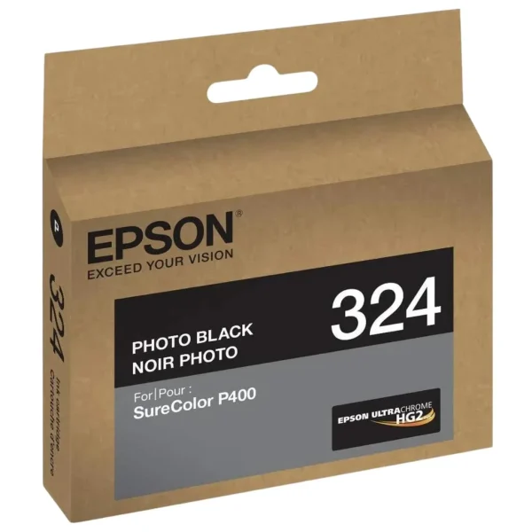 New, Pre-Owned - Epson 324 Standard-Yield Photo Black UltraChrome HG2 Ink Cartridge, T324120