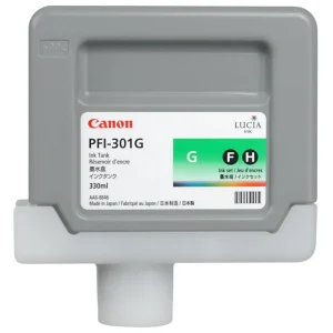 New, Pre-Owned - Canon PFI-301G Standard-Yield Green Ink Cartridge, 1493B001AA
