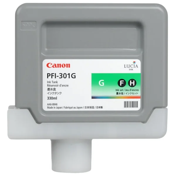 New, Pre-Owned - Canon PFI-301G Standard-Yield Green Ink Cartridge, 1493B001AA
