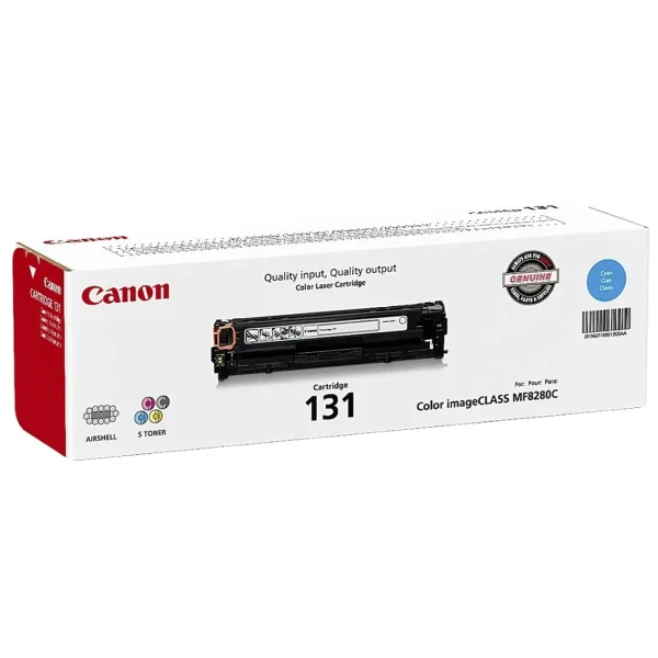 New, Pre-Owned - Canon 131 Standard-Yield Cyan Toner Cartridge, 6271B001
