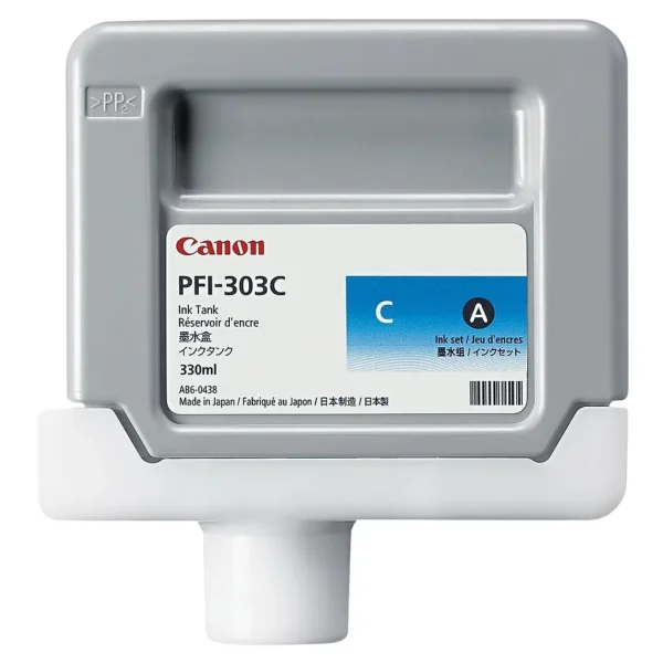 New, Pre-Owned - PFI-303C Standard-Yield Cyan Ink Cartridge, 2959B001AA