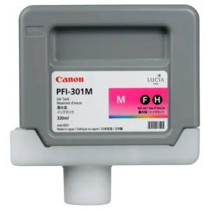 New, Pre-Owned - Canon PFI-301M Standard-Yield Magenta Ink Cartridge, 1488B001AA