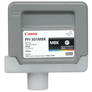 New, Pre-Owned - Canon PFI-301MBK Standard-Yield Matte Black Ink Cartridge, 1485B001AA