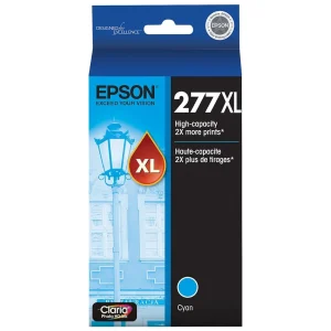New, Pre-Owned - Epson 277XL High-Yield Cyan Inkjet Cartridge,Â T277XL220-S
