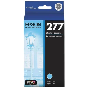 New, Pre-Owned - Epson 277 Standard-Yield Light Cyan Inkjet Cartridge, T277520-S