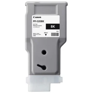 New, Pre-Owned - PFI-320BK 300ml High-Yield Black Ink Cartridge, 2890C001