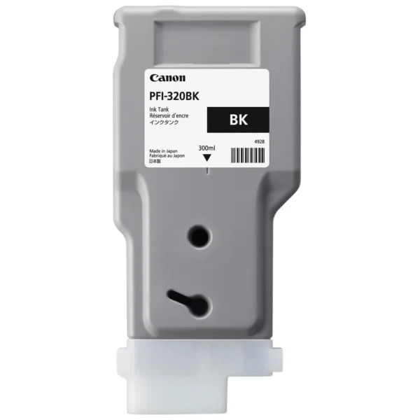New, Pre-Owned - PFI-320BK 300ml High-Yield Black Ink Cartridge, 2890C001