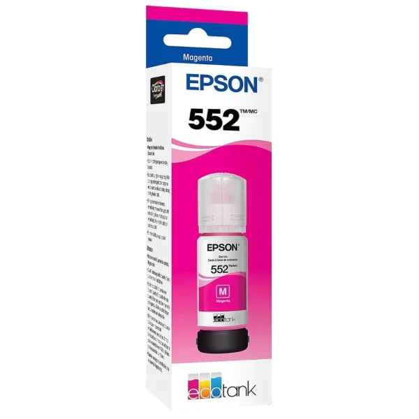 New, Pre-Owned - Epson (552) Ultra High-Yield Magenta Ink Bottle, T552320-S