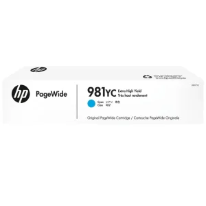 New, Pre-Owned - HP 981YC Extra High Yield Cyan PageWide Ink Cartridge, L0R17YC