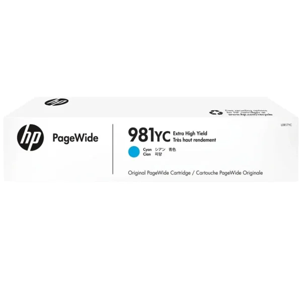 New, Pre-Owned - HP 981YC Extra High Yield Cyan PageWide Ink Cartridge, L0R17YC