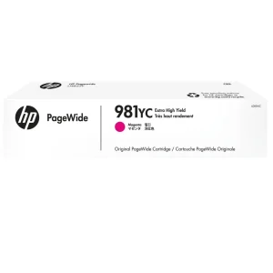 New, Pre-Owned - HP 981YC Extra High Yield Magenta PageWide Ink Cartridge, L0R18YC