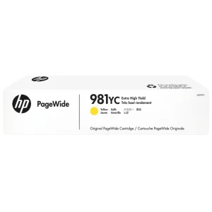 New, Pre-Owned - HP 981YC Extra High Yield Yellow PageWide Ink Cartridge, L0R19YC