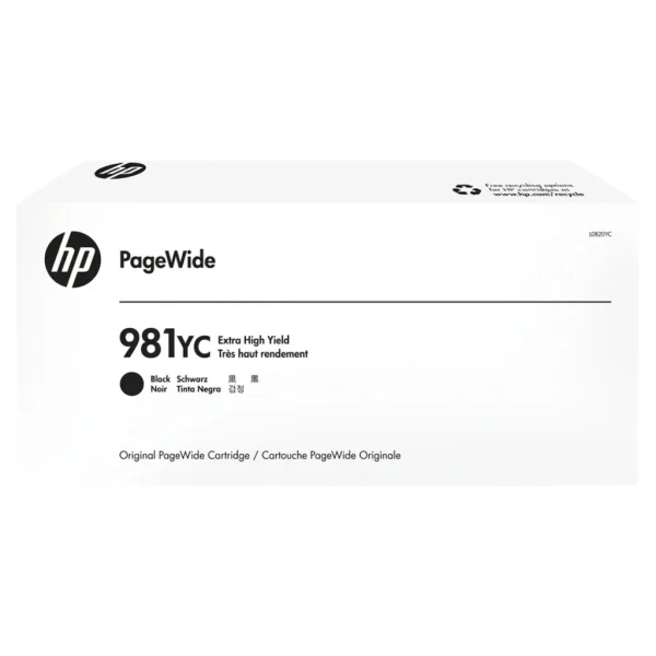 New, Pre-Owned - HP 981YC Extra High Yield Black PageWide Ink Cartridge, L0R20YC