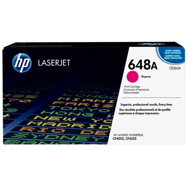 New, Pre-Owned - HP 648A Magenta Standard-Yield LaserJet Toner Cartridge, CE263A