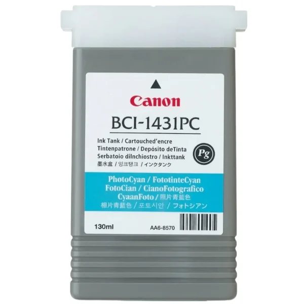 New, Pre-Owned - Canon BCI-1431PC Photo Cyan Ink Cartridge, 8973A001AA