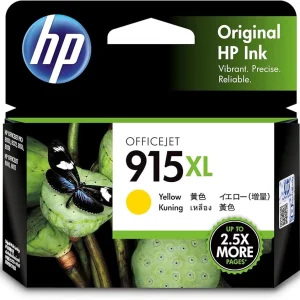 New, Pre-Owned - HP 915XL High Yield Yellow Inkjet Cartridge, 3YM21AA
