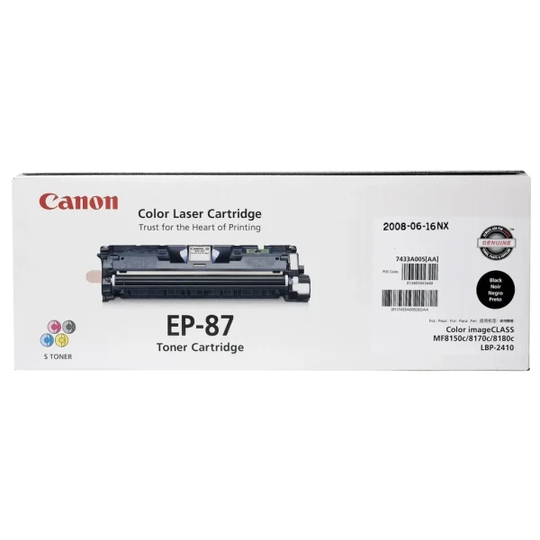 New, Pre-Owned - New, Pre-Owned - EP-87 High Yield Black Toner Cartridge, 7433A005