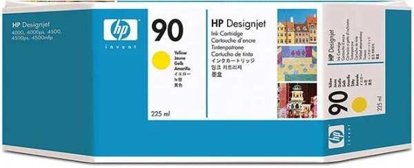 New, Pre-Owned - HP 90 Standard-Yield Yellow Inkjet Cartridge, C5064A