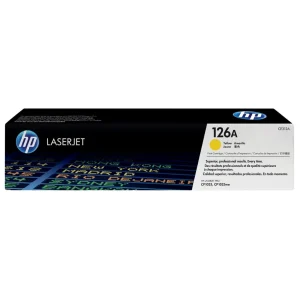 New, Pre-Owned - HP 126A Standard Yield Yellow Toner Cartridge, CE312A (1000 Pages)