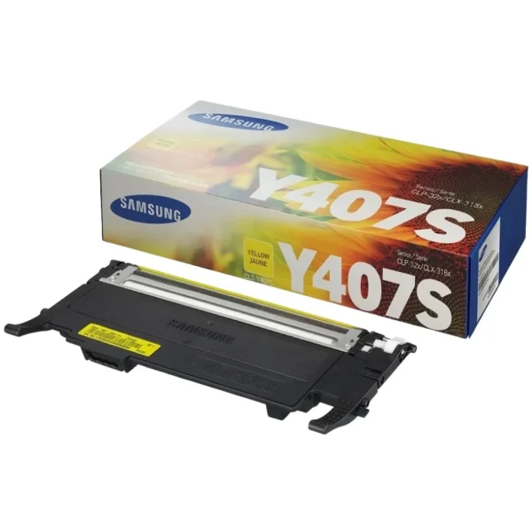 New, Pre-Owned - Samsung Y407 Yellow Toner Cartridge, CLT-Y407S