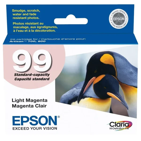 New, Pre-Owned - Epson 99 Light Magenta Ink Cartridge, T0996
