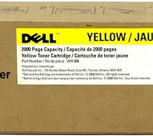 New, Pre-Owned - Dell 3010cn Yellow Toner Cartridge, WH006
