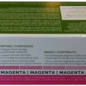 New, Pre-Owned - Dell 2150/2155 Magenta Toner Cartridge, 9M2WC