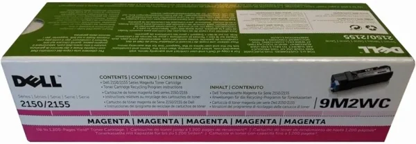 New, Pre-Owned - Dell 2150/2155 Magenta Toner Cartridge, 9M2WC