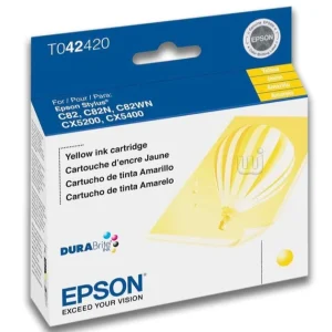 New, Pre-Owned - Epson T042 Yellow Ink Cartridge, T042420