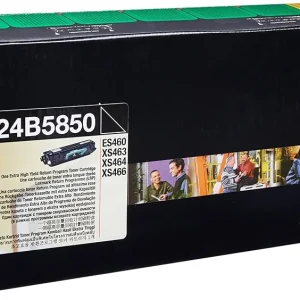 New, Pre-Owned - Lexmark 24B5850 Black Toner Cartridge