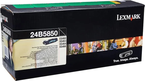 New, Pre-Owned - Lexmark 24B5850 Black Toner Cartridge
