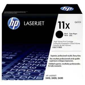 New, Pre-Owned - HP 11X High Yield Black Toner Cartridge, Q6511X