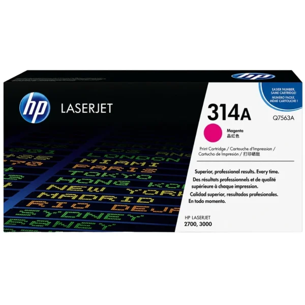 New, Pre-Owned - HP 314A Magenta Toner Cartridge, Q7563A