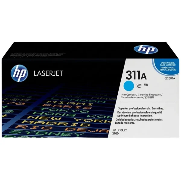 New, Pre-Owned - HP 311A Cyan Toner Cartridge, Q2681A
