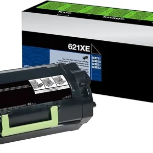 New, Pre-Owned - Lexmark 621X Black Extra-High Yield Toner Cartridge, 62D1X0E