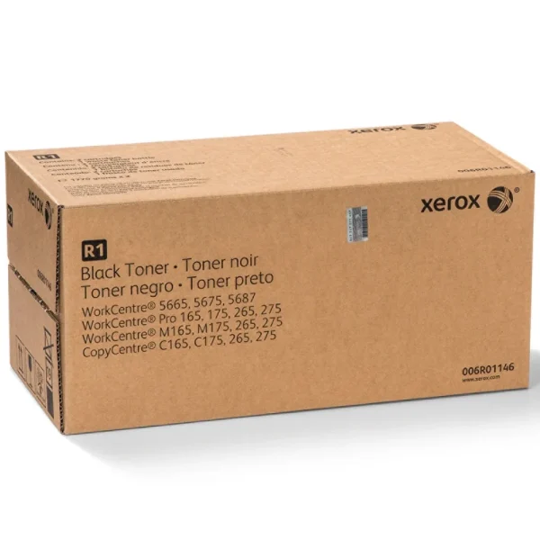New, Pre-Owned - Xerox (6R1146) Black Laser Toner Cartridge, 006R01146 (2-Pack)