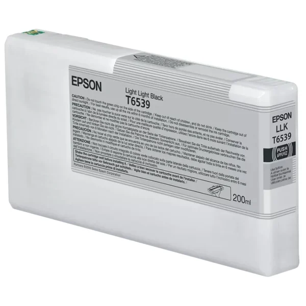 New, Pre-Owned - Epson T6539 Light Light Black Ink Cartridge, T653900