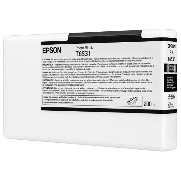 New, Pre-Owned - Epson T653 Photo Black Ink Cartridge, T653100