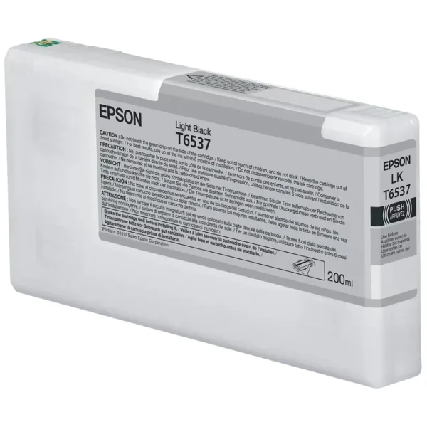 New, Pre-Owned - Epson T6537 light Black Ink Cartridge, T653700