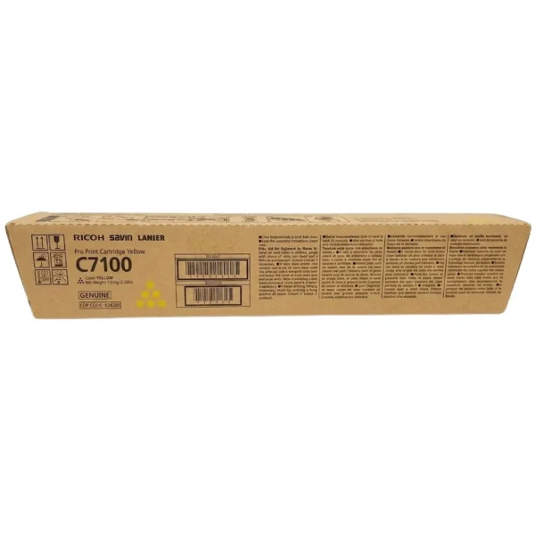 New, Pre-Owned - Ricoh C7100 Yellow Toner Cartridge, 828385