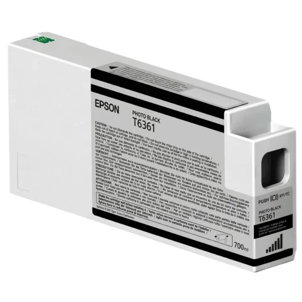 New, Pre-Owned - Epson T6361 Photo Black UltraChrome HDR Ink Cartridge, T636100