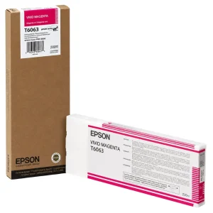 New, Pre-Owned - Epson (T6063) 220ml Vivid Magenta Ink Cartridge, T606300