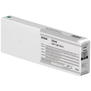 New, Pre-Owned - Epson (T8049) 700ml UltraChrome HD Light Light Black Ink Cartridge, T804900