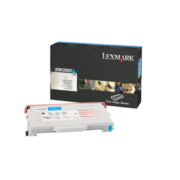 New, Pre-Owned - Lexmark 20K0500 Cyan Standard Yield Toner Cartridge