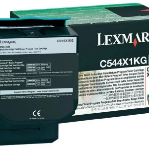 New, Pre-Owned - Lexmark C544X1KG Extra High Yield Black Toner Cartridge